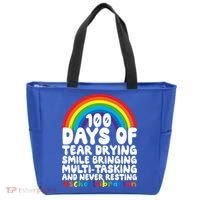 100 Days Of School Smile Bringing School Librarian Great Gift Tote Bag thumb 0