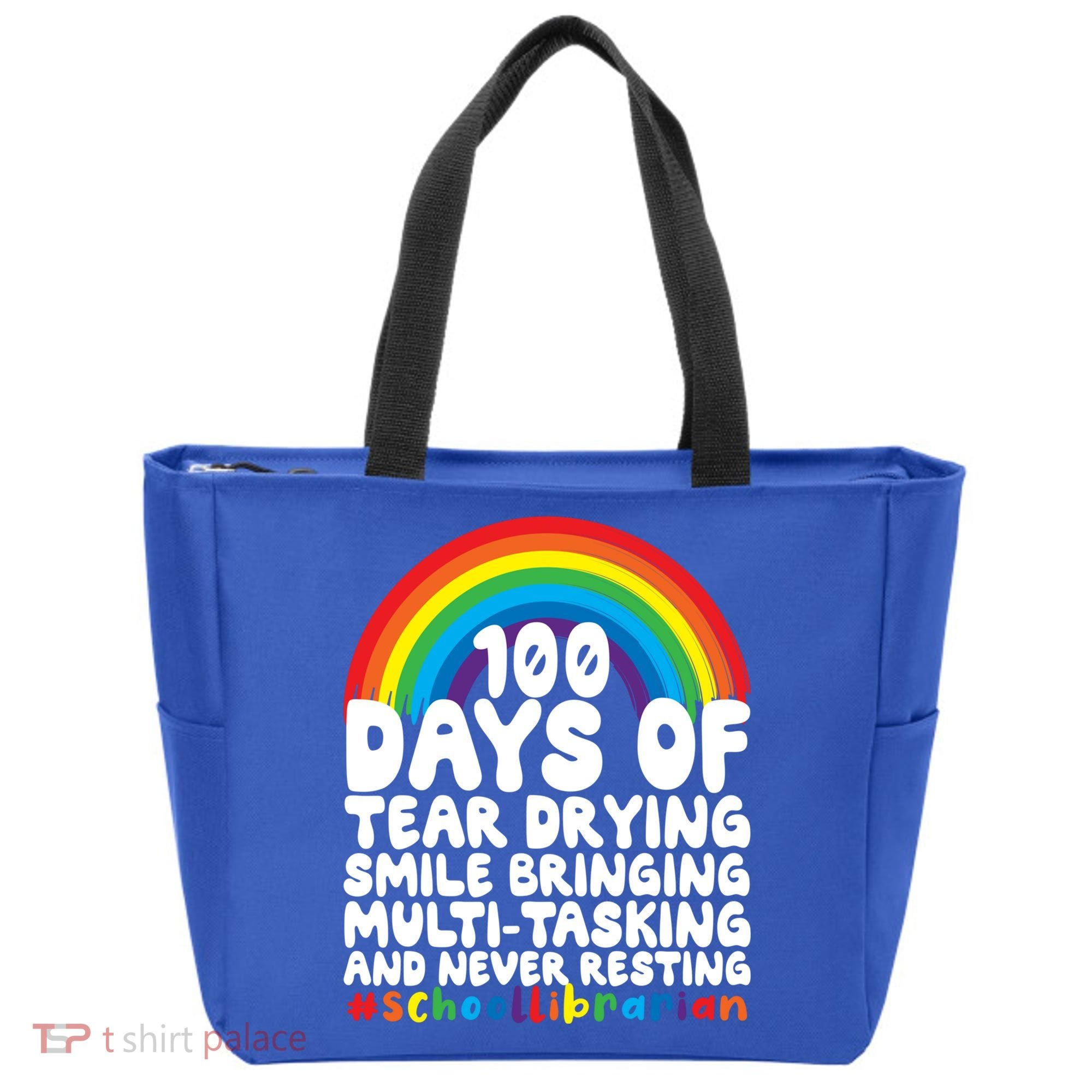 100 Days Of School Smile Bringing School Librarian Great Gift Tote Bag
