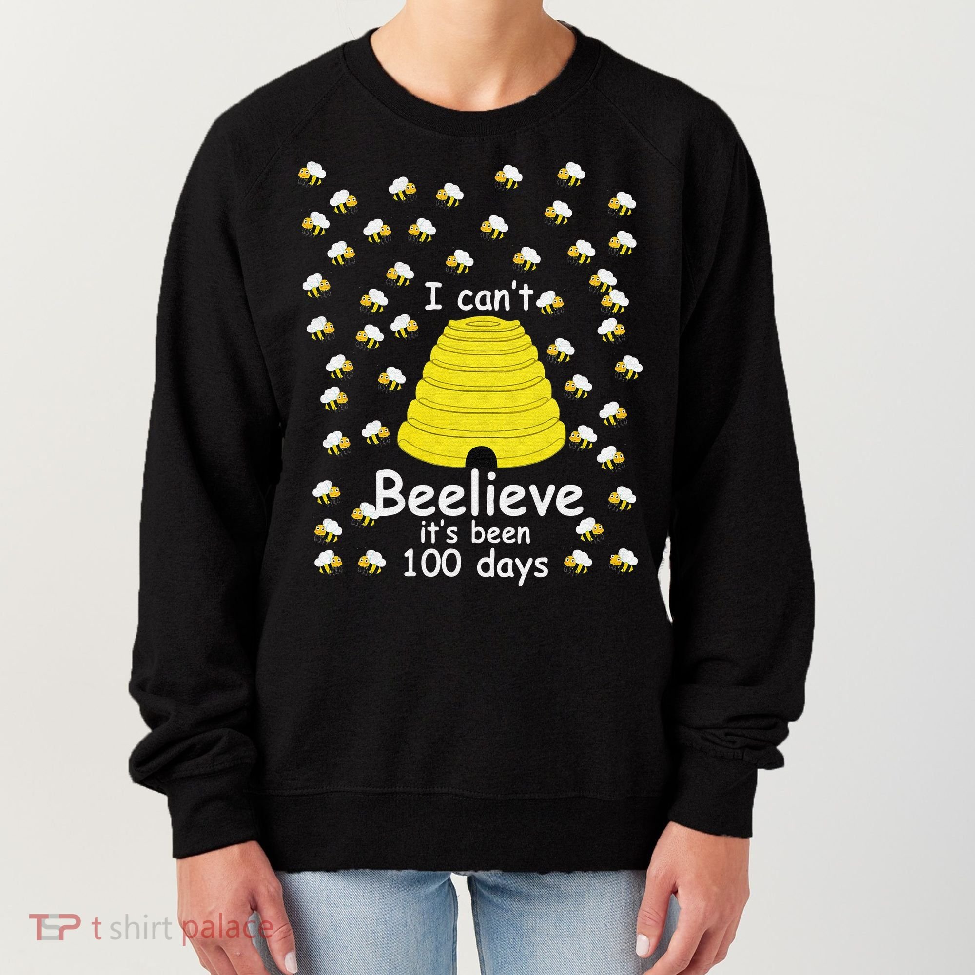 100th Day Of School bees I Can't Beelieve It's Been 100 Days Women's Sweatshirt