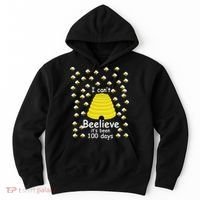 100th Day Of School bees I Can't Beelieve It's Been 100 Days Hoodie thumb 0