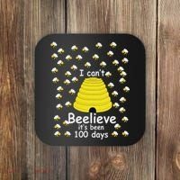 100th Day Of School bees I Can't Beelieve It's Been 100 Days Coaster thumb 0