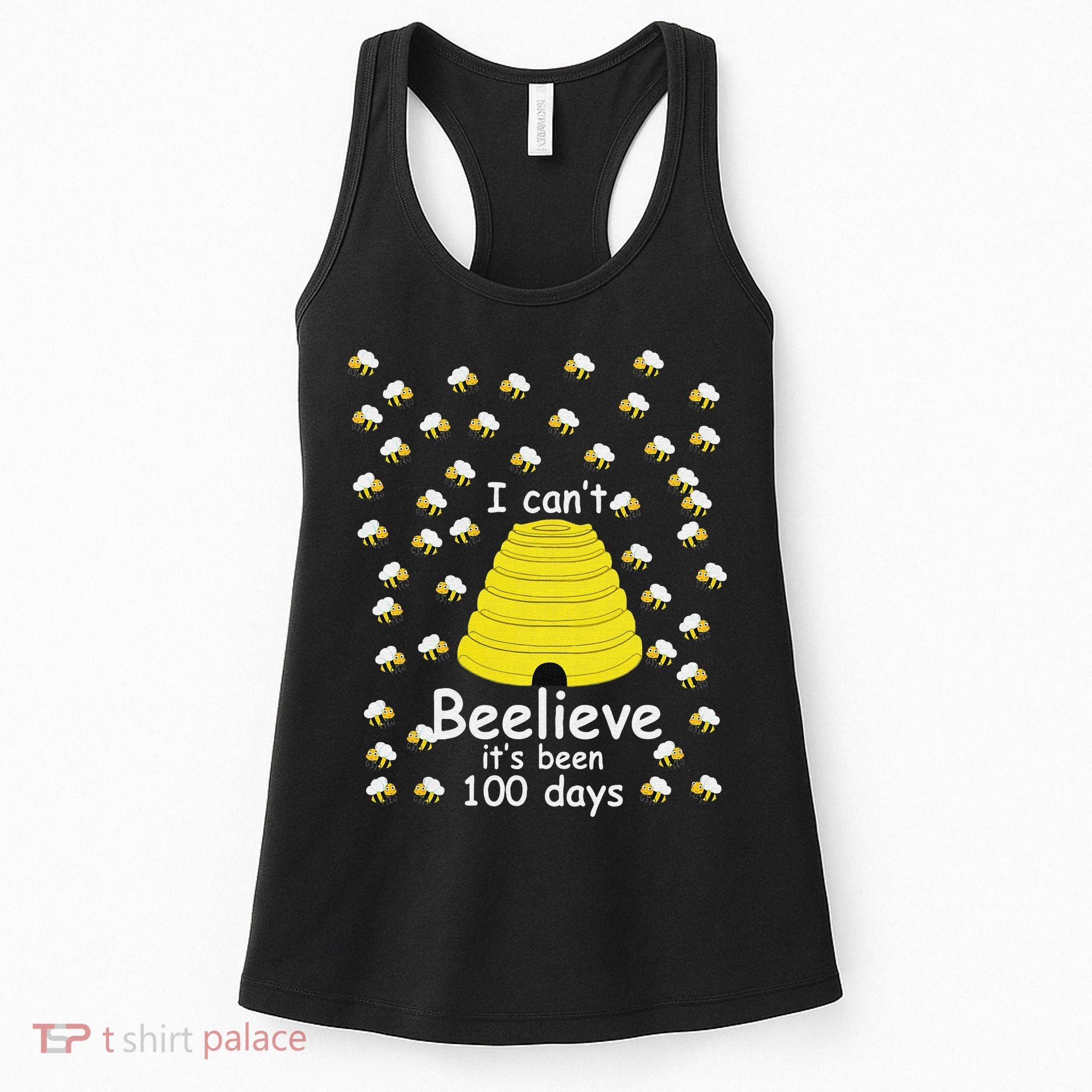 100th Day Of School bees I Can't Beelieve It's Been 100 Days Women's Tank Top