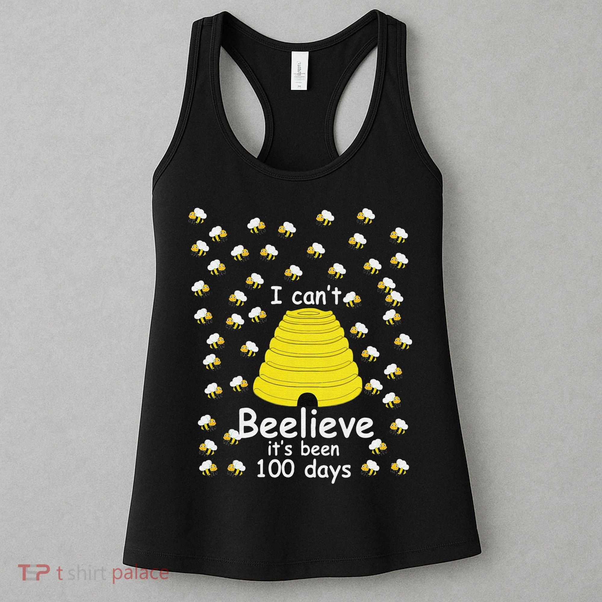 100th Day Of School bees I Can't Beelieve It's Been 100 Days Women's Tank Top