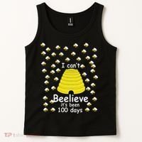 100th Day Of School bees I Can't Beelieve It's Been 100 Days Tank Top thumb 2