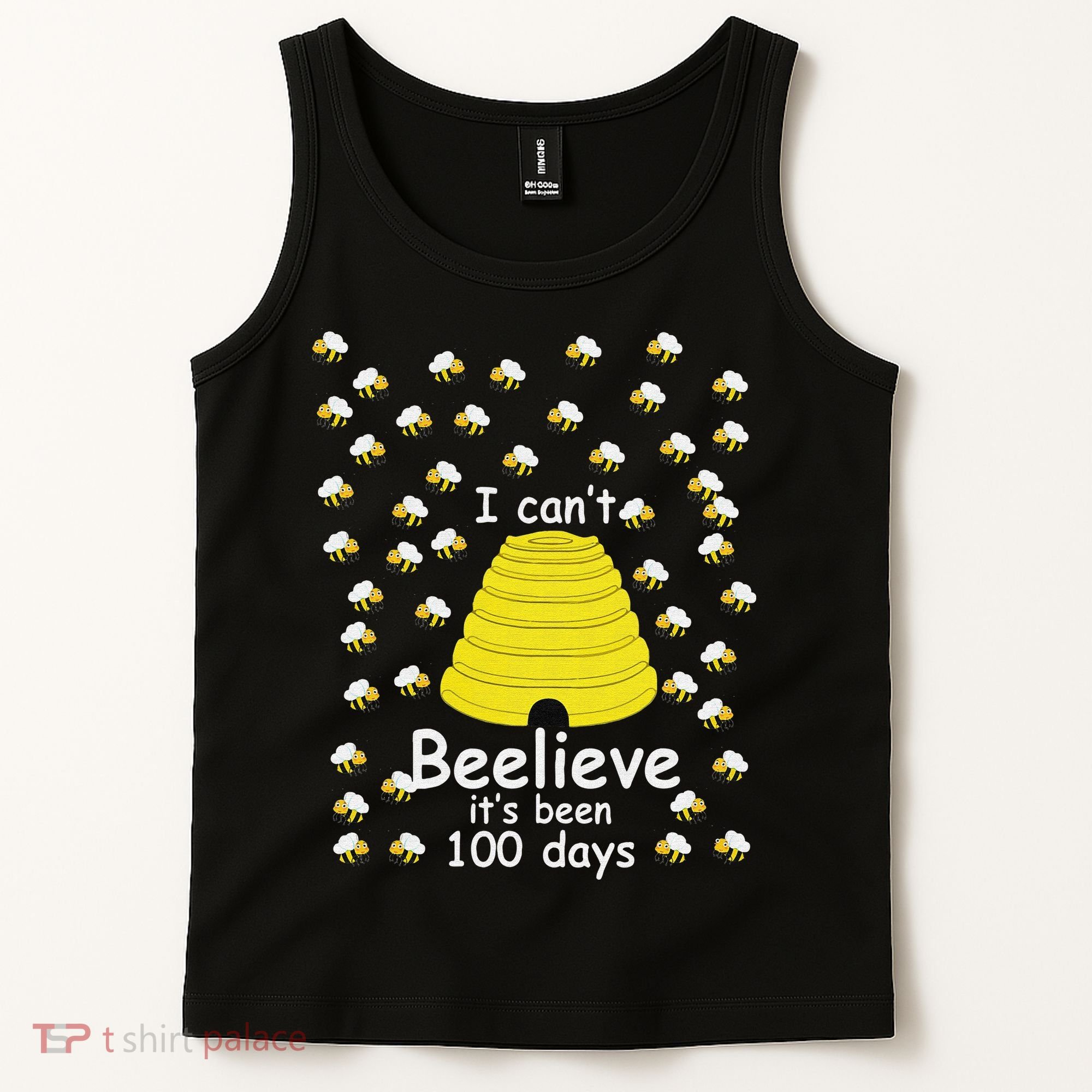100th Day Of School bees I Can't Beelieve It's Been 100 Days Tank Top