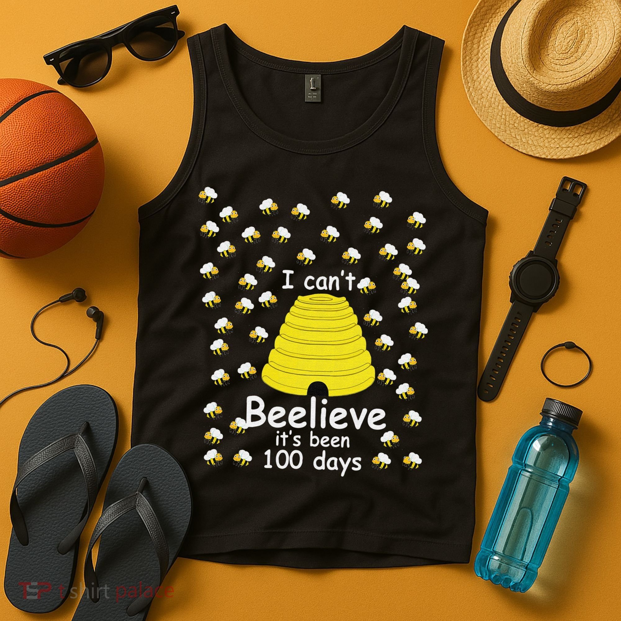 100th Day Of School bees I Can't Beelieve It's Been 100 Days Tank Top