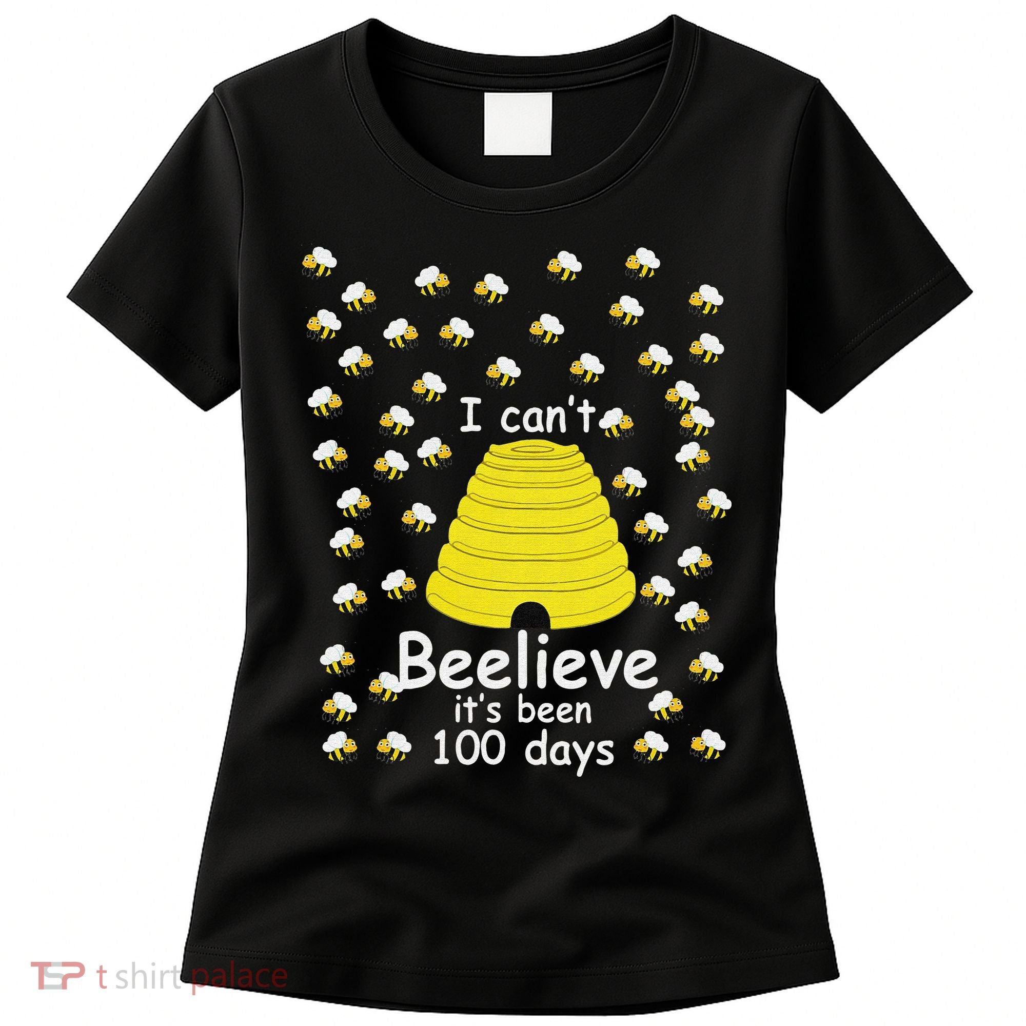 100th Day Of School bees I Can't Beelieve It's Been 100 Days Women's T-Shirt