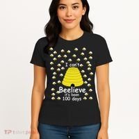 100th Day Of School bees I Can't Beelieve It's Been 100 Days Women's T-Shirt thumb 4
