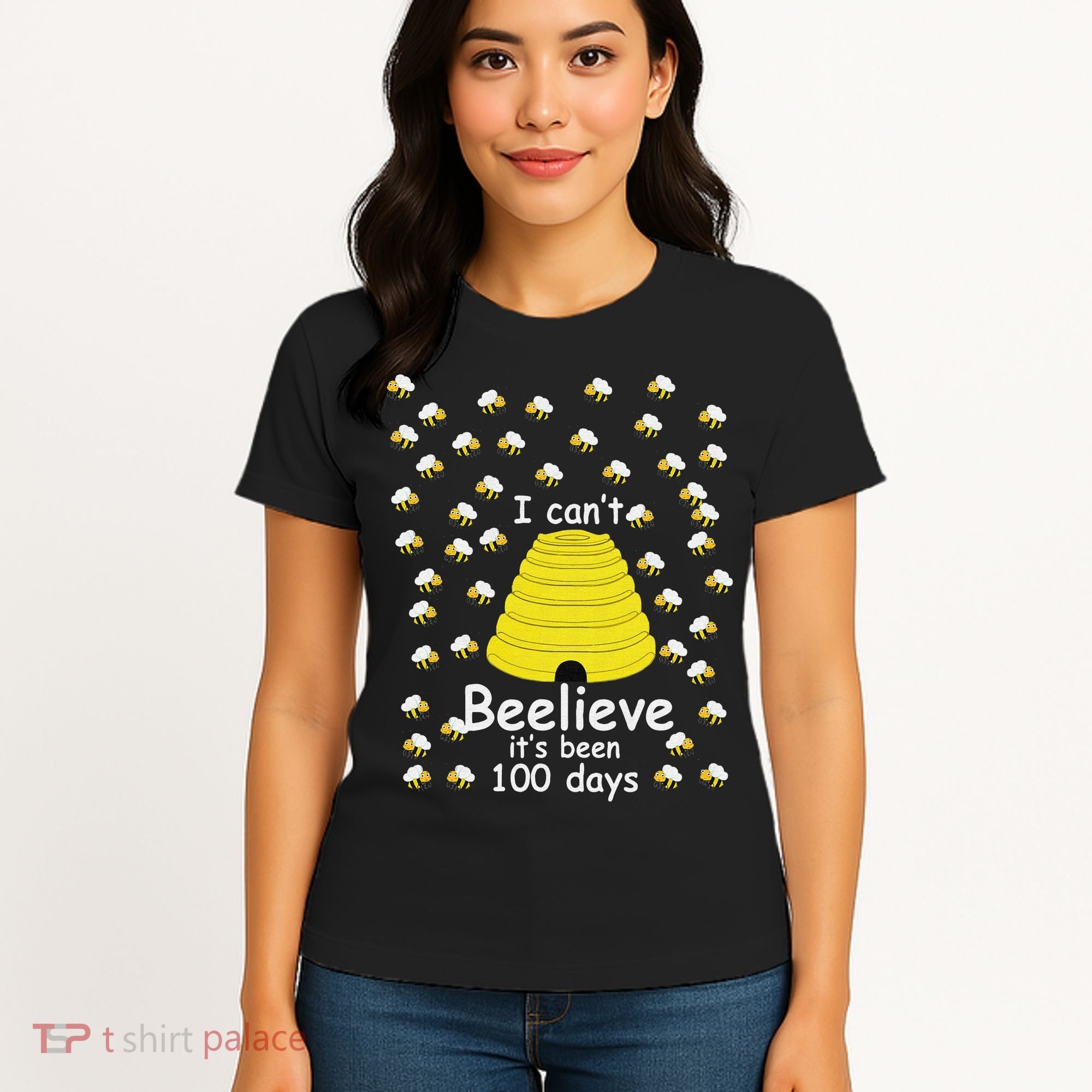 100th Day Of School bees I Can't Beelieve It's Been 100 Days Women's T-Shirt