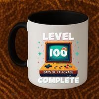 100th Day Of School Level 100 Days Of 7th Grade Complete Coffee Mug thumb 2