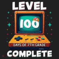 100th Day Of School Level 100 Days Of 7th Grade Complete Beanie thumb 2