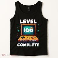 100th Day Of School Level 100 Days Of 7th Grade Complete Tank Top thumb 2