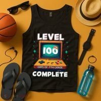 100th Day Of School Level 100 Days Of 7th Grade Complete Tank Top thumb 4