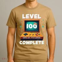 100th Day Of School Level 100 Days Of 7th Grade Complete T-Shirt thumb 3