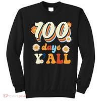 100 Days Of School Retro Sunflower Sweatshirt thumb 0