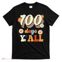 100 Days Of School Retro Sunflower T-Shirt thumb 0