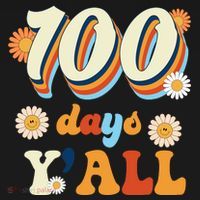 100 Days Of School Retro Sunflower Women's Hoodie thumb 2