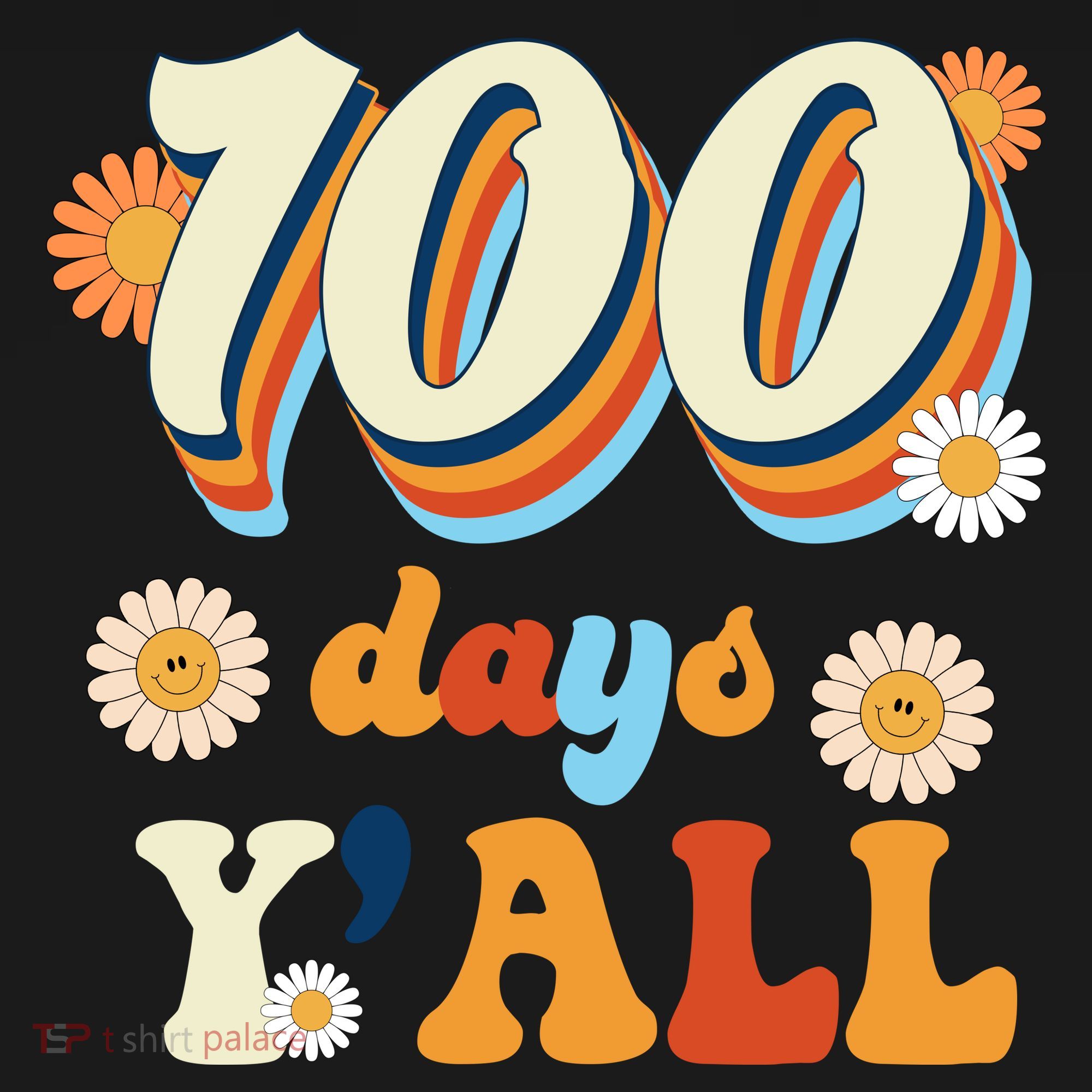100 Days Of School Retro Sunflower Women's Hoodie