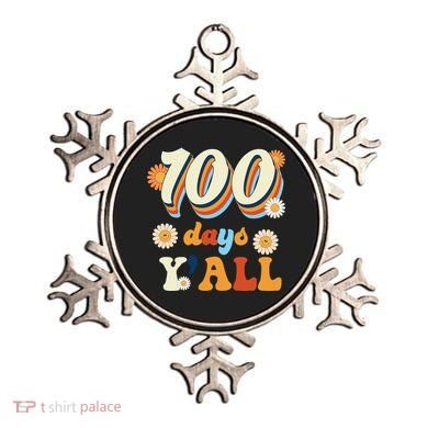 100 Days Of School Retro Sunflower Ornament