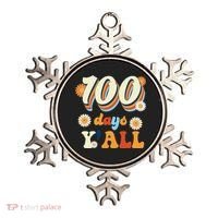 100 Days Of School Retro Sunflower Ornament thumb 0