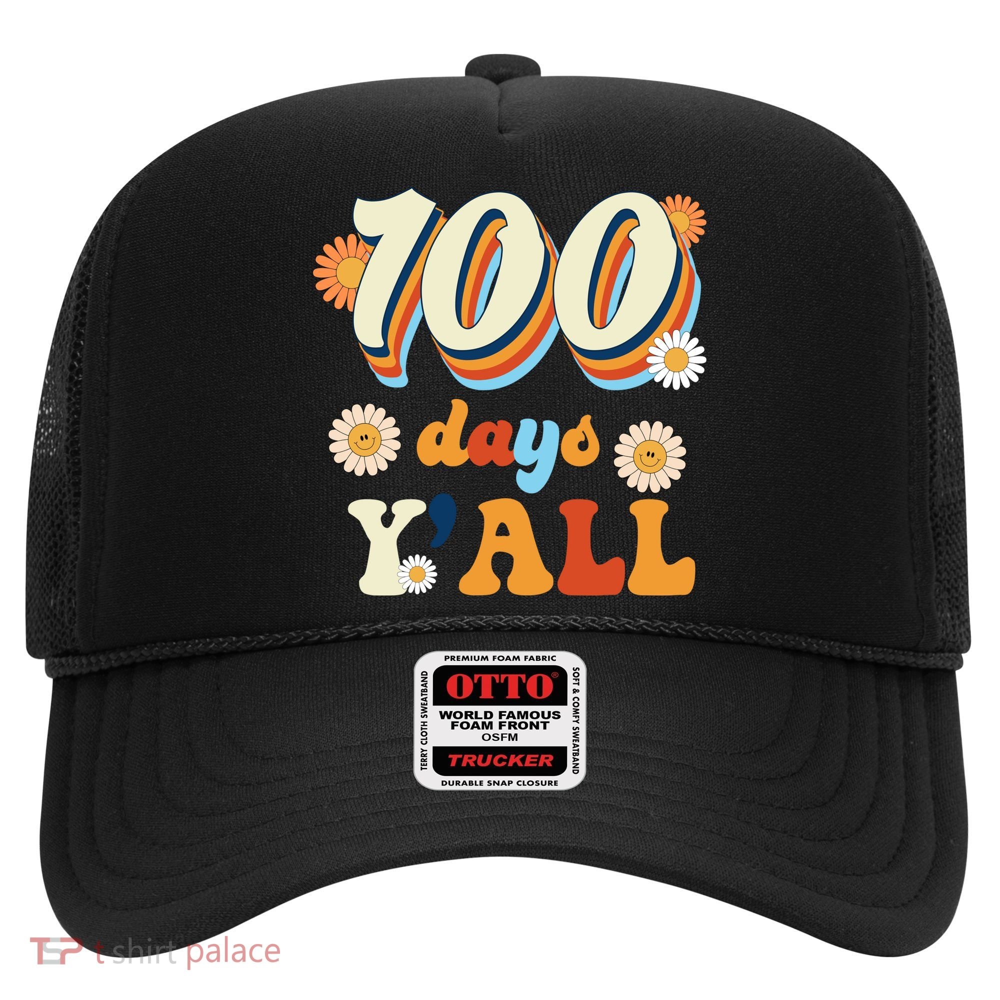 100 Days Of School Retro Sunflower Hat