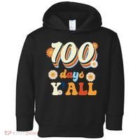 100 Days Of School Retro Sunflower Toddler Hoodie thumb 0