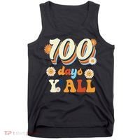 100 Days Of School Retro Sunflower Tank Top thumb 0