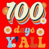 100 Days Of School Retro Sunflower Santa Hat thumb 1