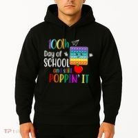 100th Day Of School And Still Poppin' It Hoodie thumb 2