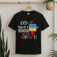 100th Day Of School And Still Poppin' It T-Shirt thumb 2