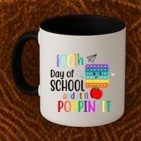 100th Day Of School And Still Poppin' It Coffee Mug thumb 2