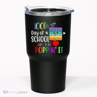 100th Day Of School And Still Poppin' It Tumbler thumb 0