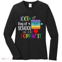 100th Day Of School And Still Poppin' It Women's Long Sleeve Shirt thumb 0