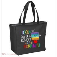100th Day Of School And Still Poppin' It Tote Bag thumb 2