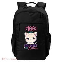 100 Days Of School You Must Be Kitten Cute Backpack thumb 0