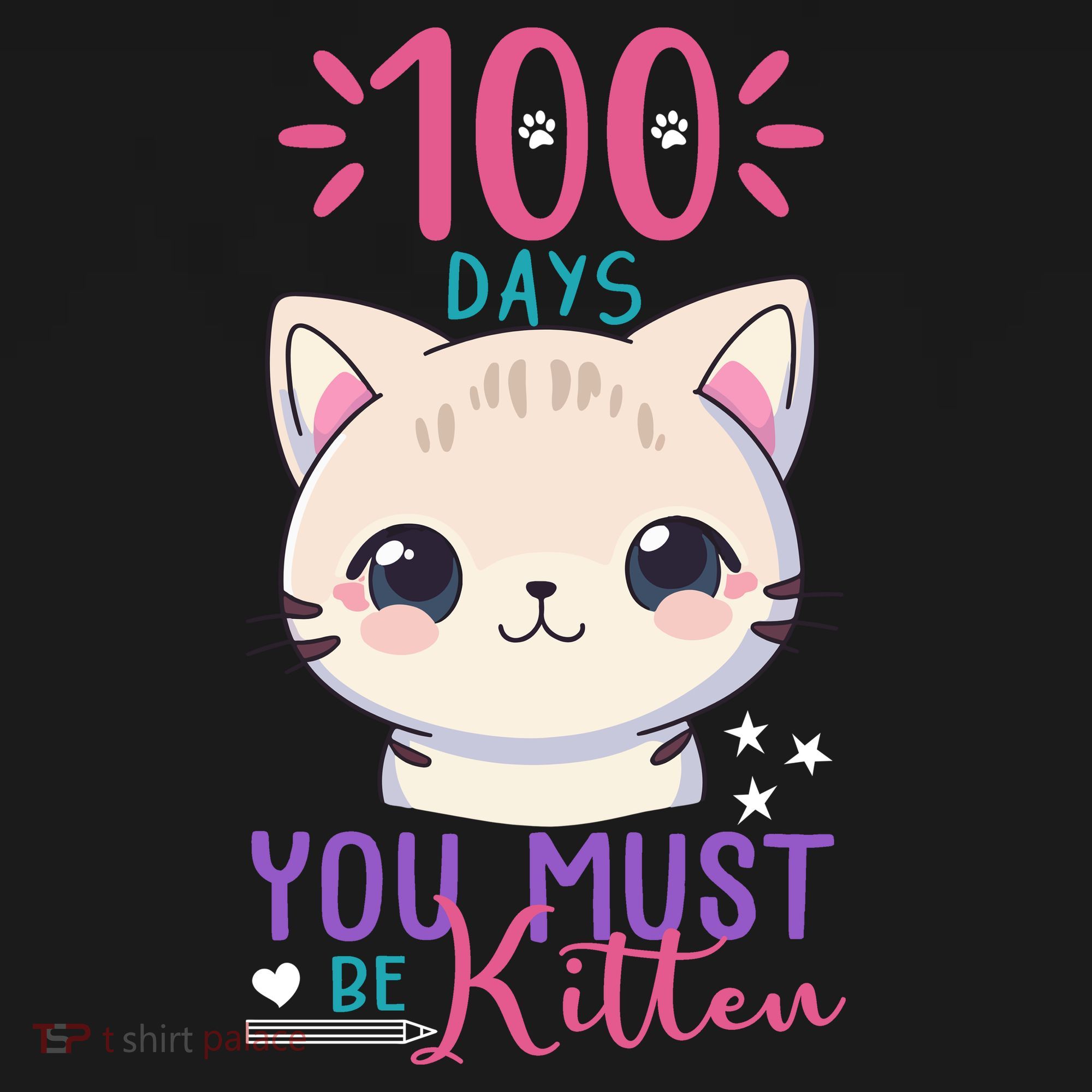 100 Days Of School You Must Be Kitten Cute Tote Bag