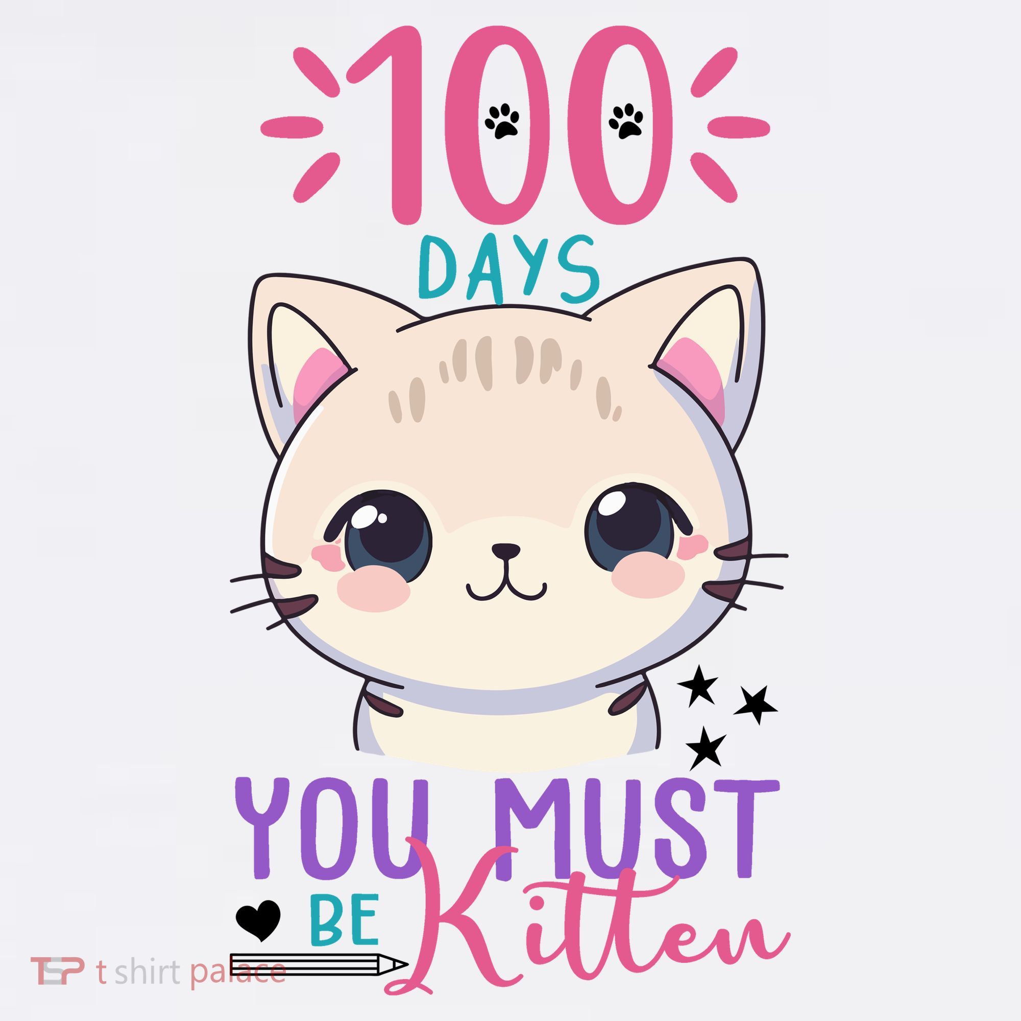 100 Days Of School You Must Be Kitten Cute Women's Hoodie