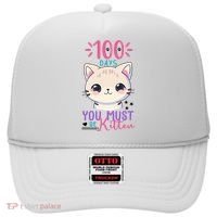 100 Days Of School You Must Be Kitten Cute Hat thumb 0