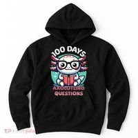 100th Day Of School Funny 100 Days I Axolotl Questions Hoodie thumb 0