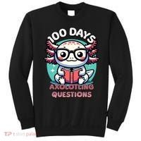 100th Day Of School Funny 100 Days I Axolotl Questions Sweatshirt thumb 0