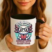 100th Day Of School Funny 100 Days I Axolotl Questions Coffee Mug thumb 3
