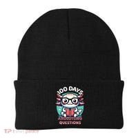 100th Day Of School Funny 100 Days I Axolotl Questions Beanie thumb 0