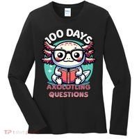 100th Day Of School Funny 100 Days I Axolotl Questions Women's Long Sleeve Shirt thumb 0