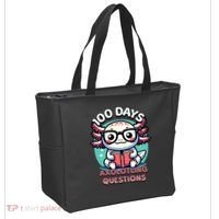100th Day Of School Funny 100 Days I Axolotl Questions Tote Bag thumb 2