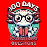 100th Day Of School Funny 100 Days I Axolotl Questions Santa Hat thumb 1