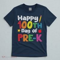 100 Days Of Pre K Teacher And Student Teacher Boy Girl T-Shirt thumb 5