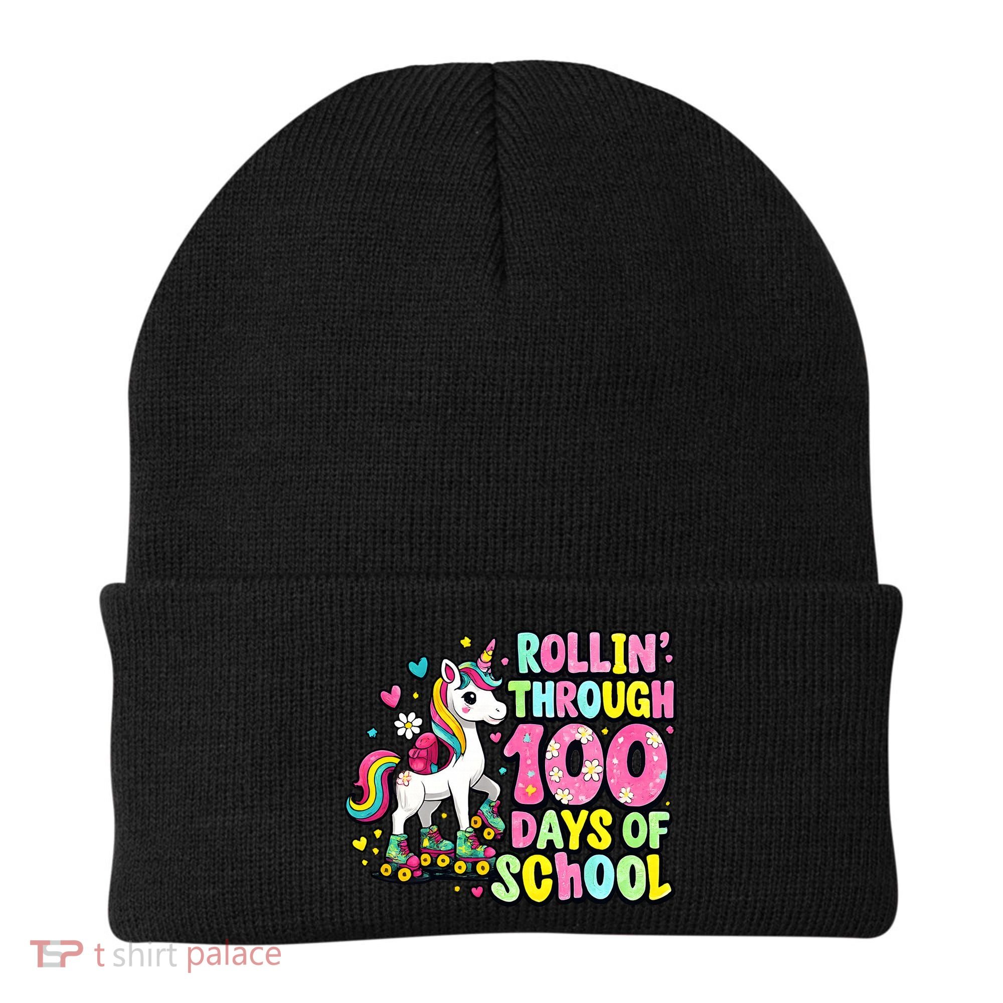 100 Days Of School Unicorn 100th Day Smarter Teacher Students Beanie