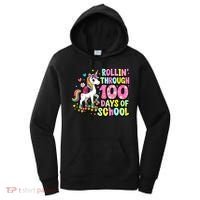 100 Days Of School Unicorn 100th Day Smarter Teacher Students Women's Hoodie thumb 0