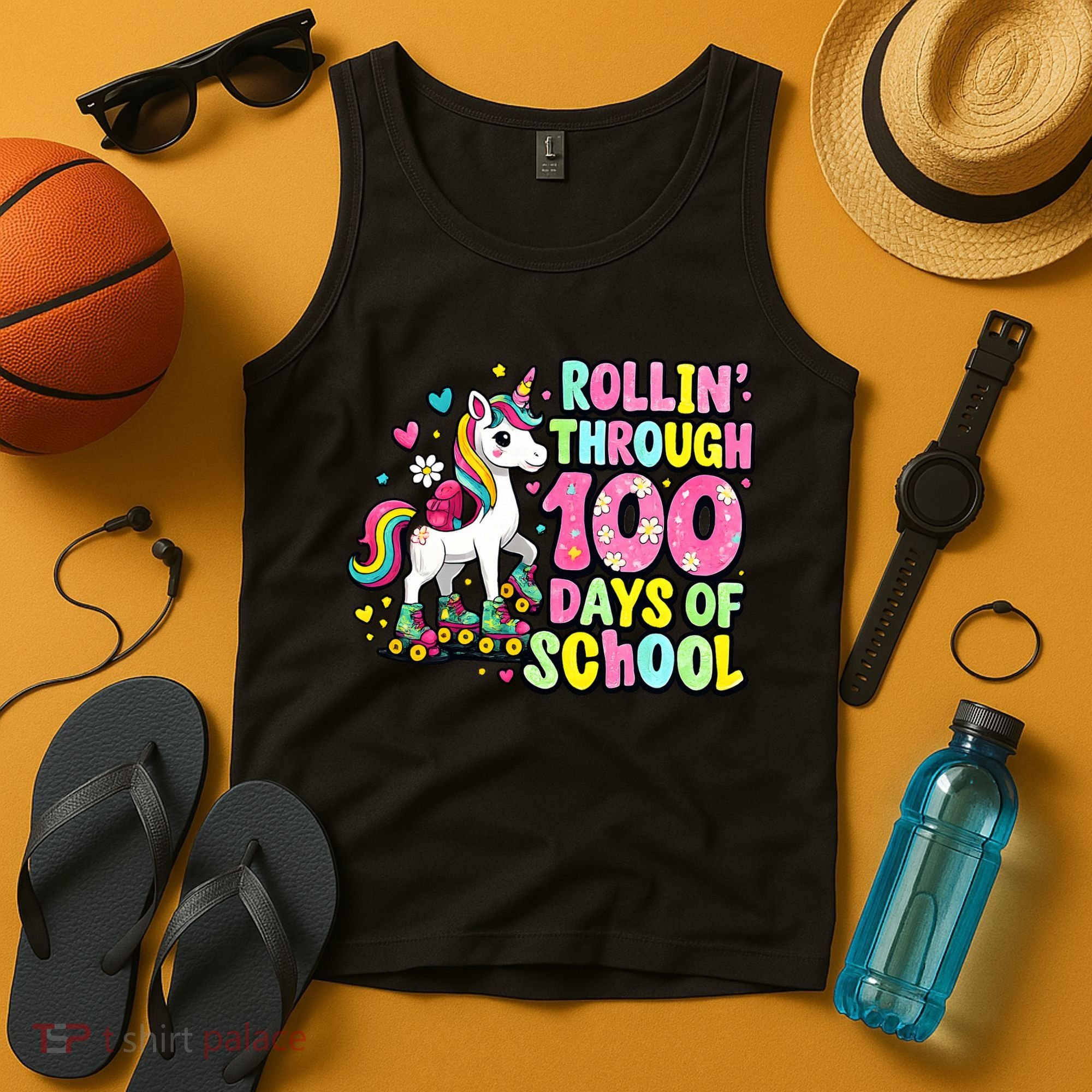 100 Days Of School Unicorn 100th Day Smarter Teacher Students Tank Top