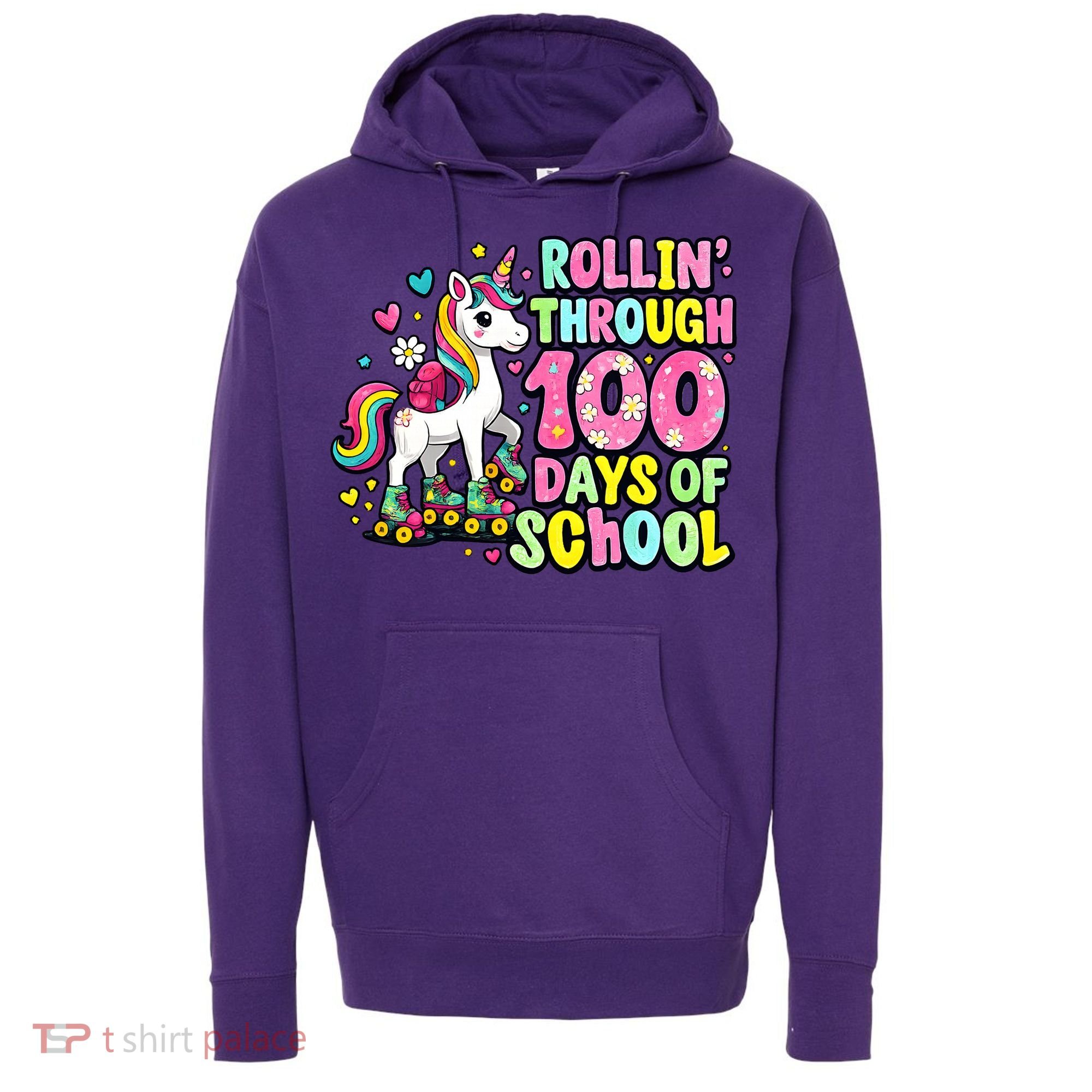 100 Days Of School Unicorn 100th Day Smarter Teacher Students Hoodie